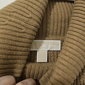 Michael Kors Tan Ribbed Sweater